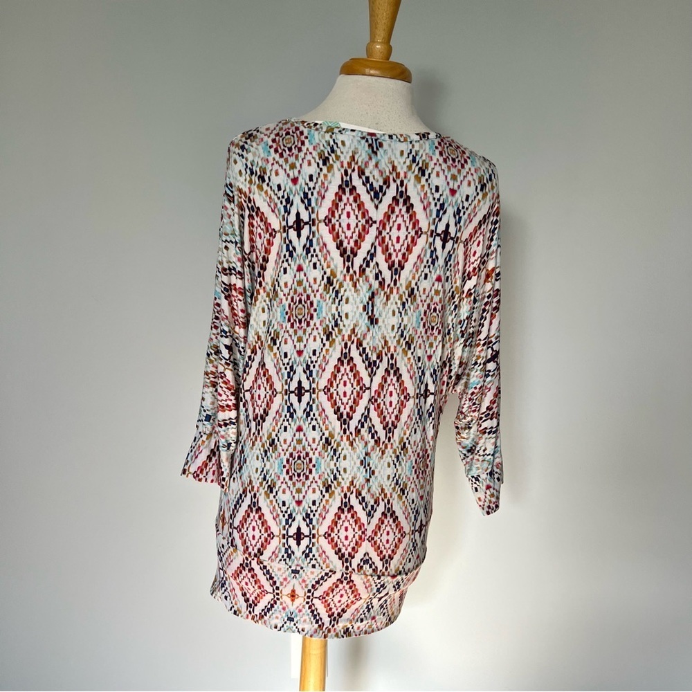 Nwt Stitch Fix Market & Spruce Colorful Avah Knit Blouse Top Shirt Size L — image 7 of 8